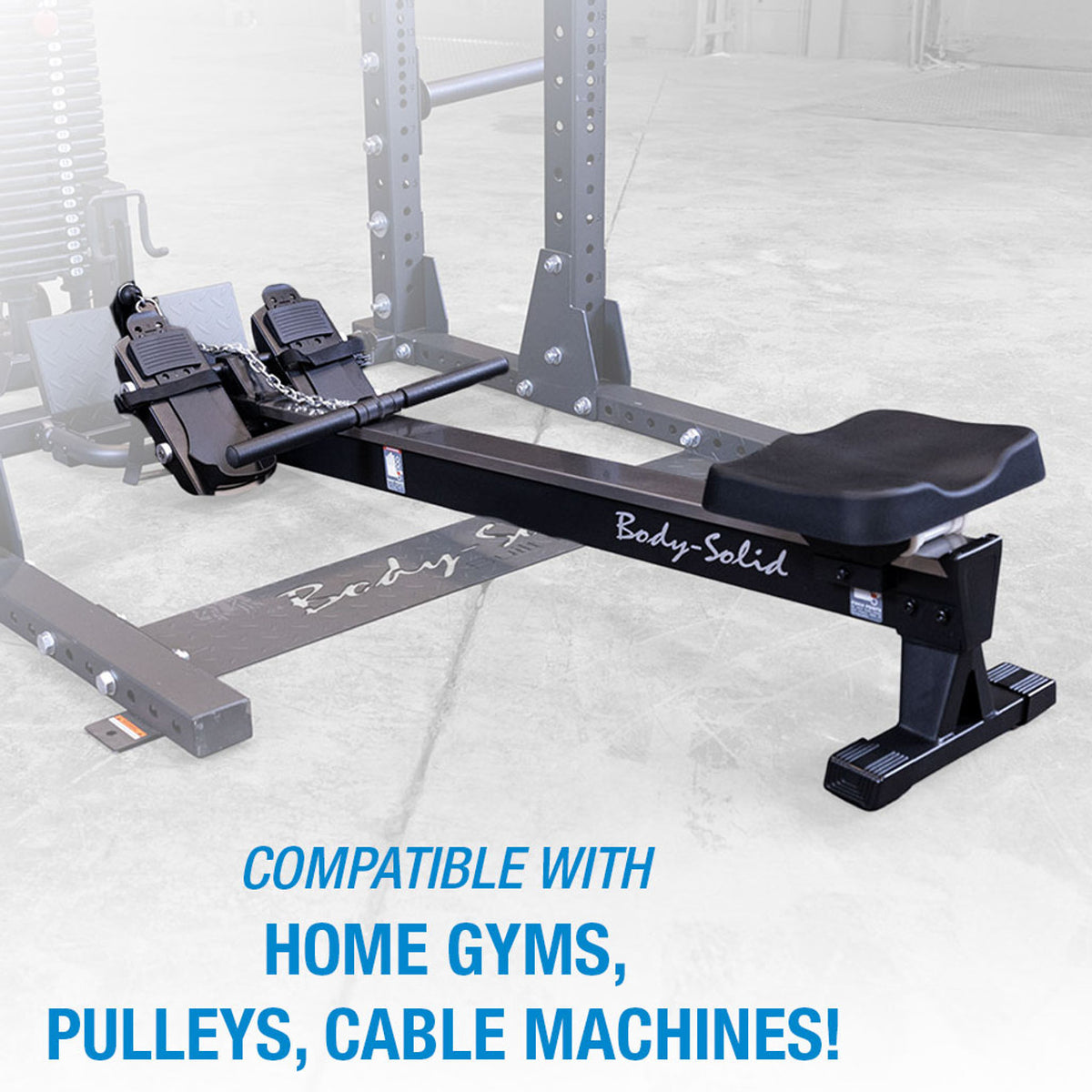 Body-Solid Rower Attachment for Home Gyms, Pulleys, Cable Machines