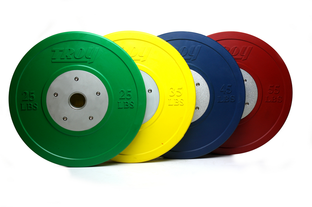 Troy CCO-SBP Competition Bumper Plate Set in Pounds Colored - 320LB