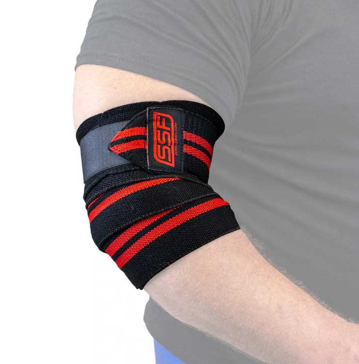 Serious Steel Fitness Elbow Wraps (Pair) - Large (63")