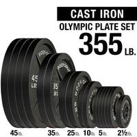 Load image into Gallery viewer, Cast Iron 355LB Plate Set #OSB355 (Plates ONLY)
