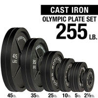 Load image into Gallery viewer, Cast Iron 255LB Plate Set #OSB255 (Plates ONLY)
