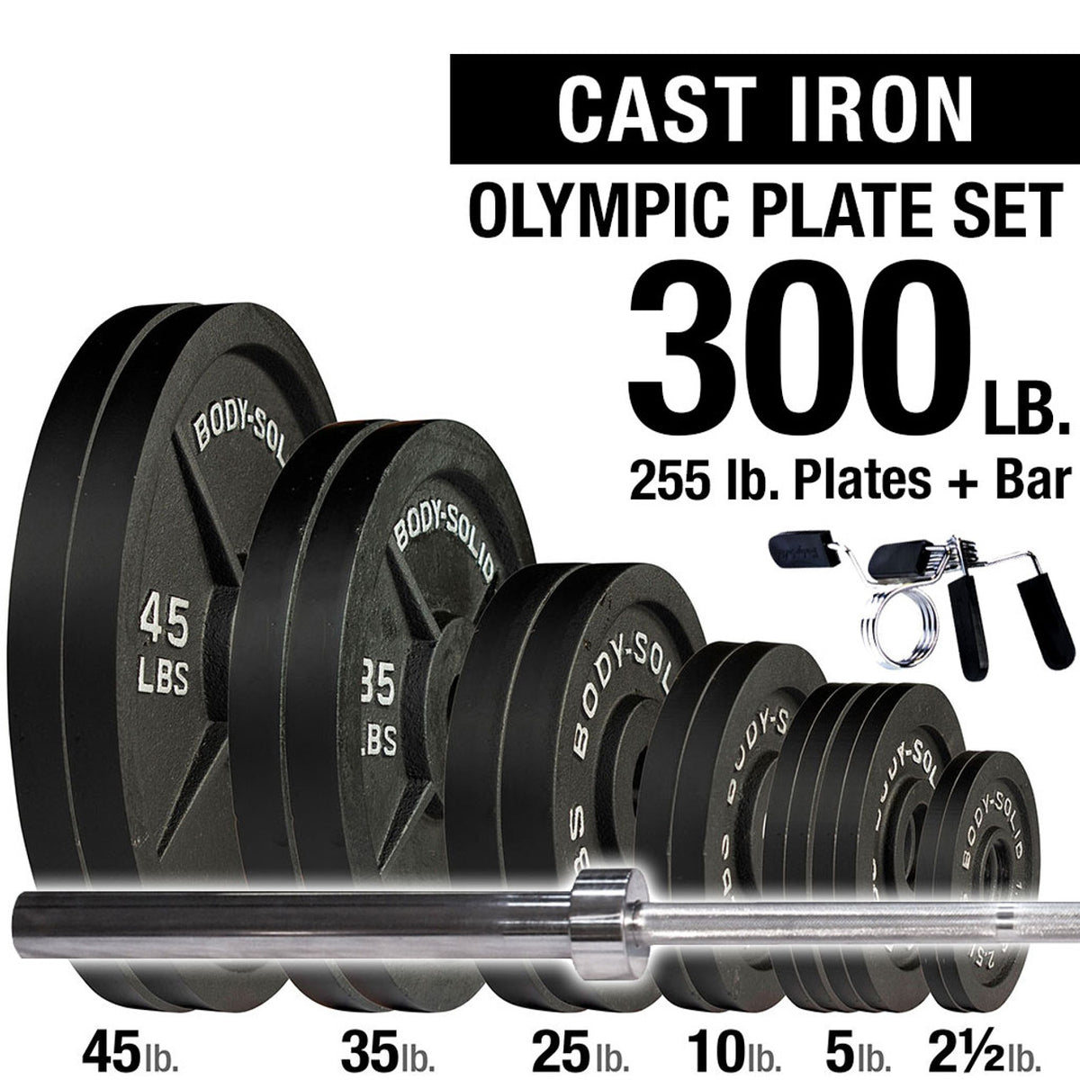 Body Solid OSC300S 300lb Olympic Set