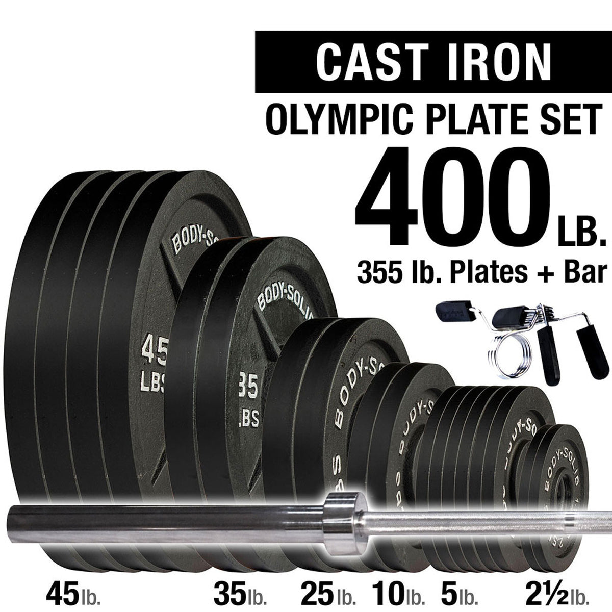 Body Solid OSC400S 400lb Olympic Set