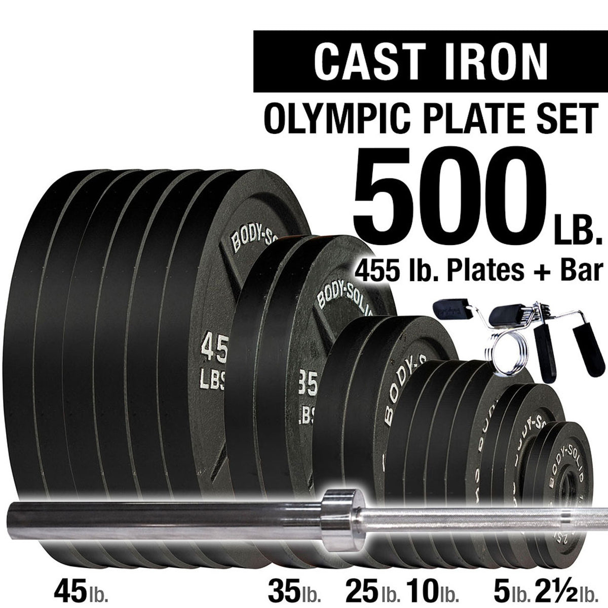 Body Solid OSC500S 500lb Olympic Set