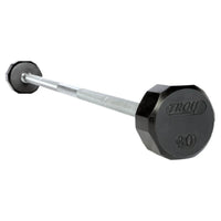 Load image into Gallery viewer, TROY COMMPAC-TSBR110 20lbs-110lbs 12-Sided Rubber Straight Barbell Set with Rack
