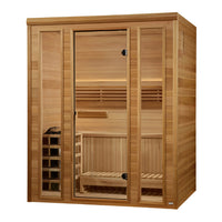 Load image into Gallery viewer, Golden Designs 2025 "Andermatt Edition" 2 - 3 Person Traditional Steam Sauna GDI-7030-01 - Pacific Premium Clear Cedar
