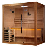 Load image into Gallery viewer, Golden Designs "Forssa Edition" 3 Person Indoor Traditional Sauna GDI-7203-01 - Canadian Red Cedar Interior
