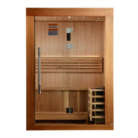 Load image into Gallery viewer, Golden Designs 2025 Updated "Sundsvall Edition" GDI-7289-02  2 Person Traditional Sauna - Canadian Red Cedar Interior and Pacific Premium Clear Cedar Exterior
