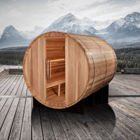 Load image into Gallery viewer, Golden Designs "Klosters" 6 Person Barrel GDI-B006-01 Traditional Sauna with Red Cedar Wood
