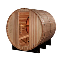 Load image into Gallery viewer, Golden Designs "Zurich" 4 Person Barrel GDI-B024-01 with Bronze Privacy View Traditional Sauna
