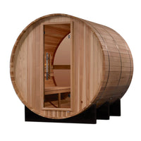 Load image into Gallery viewer, Golden Designs "Zurich" 4 Person Barrel GDI-B024-01 with Bronze Privacy View Traditional Sauna
