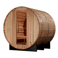 Load image into Gallery viewer, Golden Designs "Zurich" 4 Person Barrel GDI-B024-01 with Bronze Privacy View Traditional Sauna
