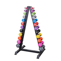 Load image into Gallery viewer, Body-Solid Vertical Vinyl and Neoprene Dumbbell Rack GDR24B
