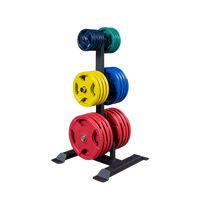 Load image into Gallery viewer, Body-Solid GWT56 Olympic Weight Tree and Bar Holder

