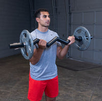 Load image into Gallery viewer, Body Solid Olympic Fat Grip Curl Bar 48&quot; Black OB48F
