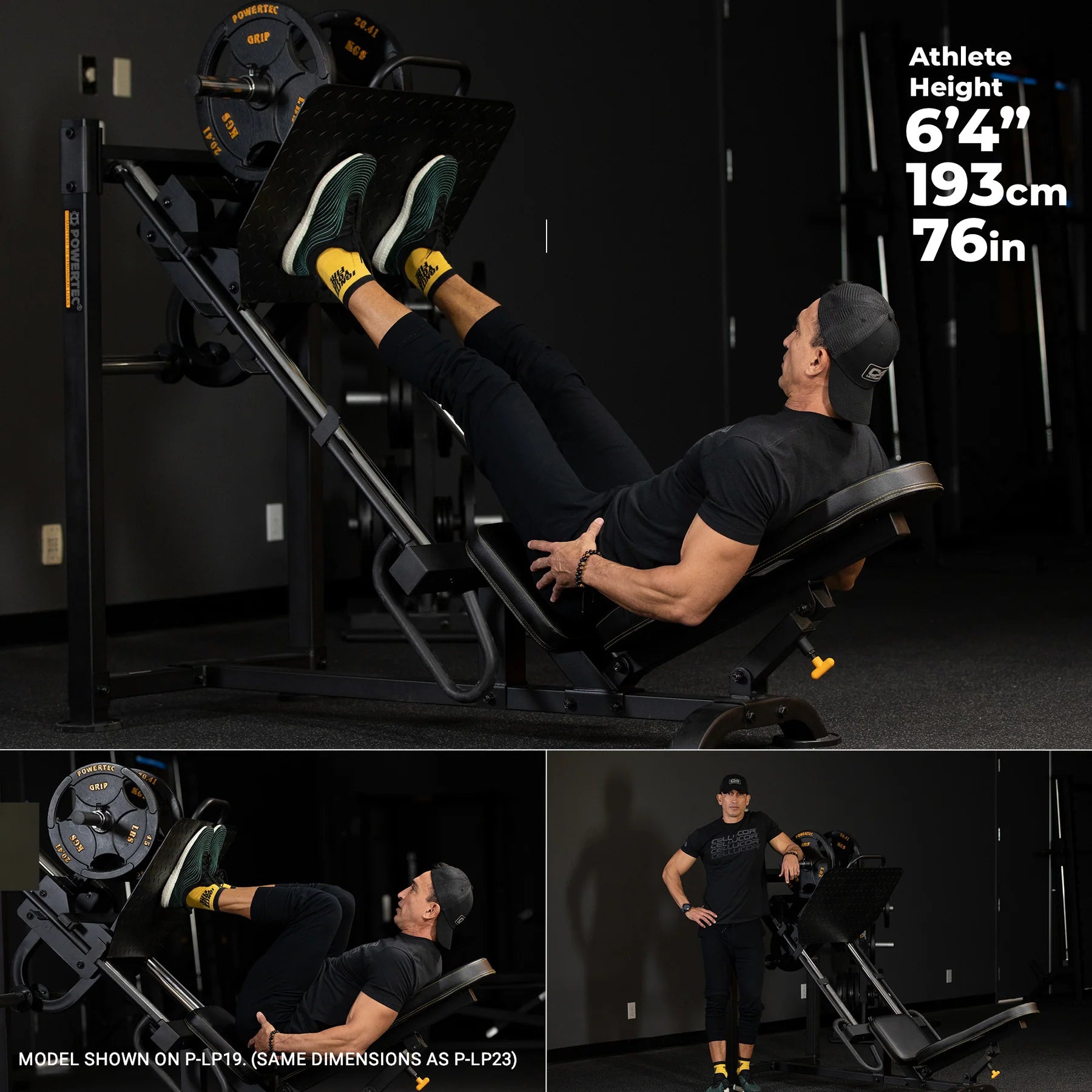 Powertec Leg Press P-LP25 - Durable Leverage Leg Press Machine
