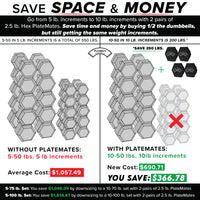 Load image into Gallery viewer, 2.5lb. Hex PlateMate (Pair) PM25HEX
