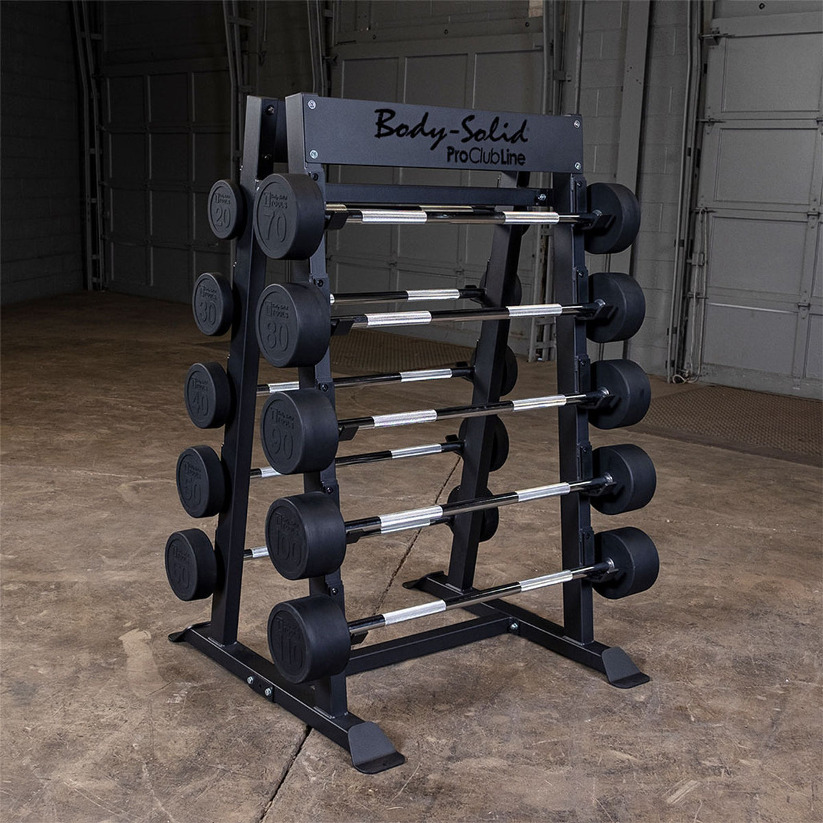 Pro ClubLine Fixed Weight Barbell Rack