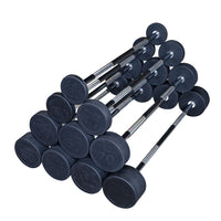 Load image into Gallery viewer, Body-Solid SBBS650 Fixed Weight Straight Barbell Set - 20 to 110 lb.
