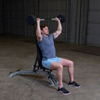 Load image into Gallery viewer, Body-Solid SBBS650 Fixed Weight Straight Barbell Set - 20 to 110 lb.
