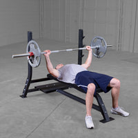 Load image into Gallery viewer, Pro ClubLine Fixed Olympic Flat Bench SOFB250
