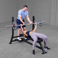 Load image into Gallery viewer, Pro ClubLine Fixed Olympic Flat Bench SOFB250
