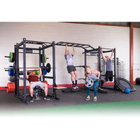 Load image into Gallery viewer, Body-Solid Pro ClubLine SPR1000DBBACK Double Power Racks with Rear Extensions and Monkey Bars
