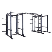 Load image into Gallery viewer, Body-Solid Pro ClubLine SPR1000DBBACK Double Power Racks with Rear Extensions and Monkey Bars
