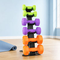 Load image into Gallery viewer, Body-Solid Vinyl Dumbbell Rack GDR10B
