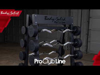 Load and play video in Gallery viewer, Pro ClubLine Fixed Weight Barbell Rack
