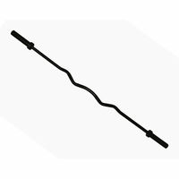 Load image into Gallery viewer, VTX Super 74&quot; XL Olympic Black 6’ EZ Curl Bar
