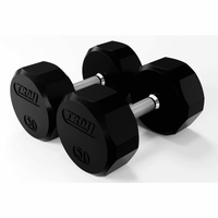 Load image into Gallery viewer, Troy 12-Sided Rubber Encased Dumbbell 5-100 lbs Set
