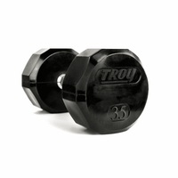 Load image into Gallery viewer, Troy 12-Sided Rubber Encased Dumbbell 5-100 lbs Set
