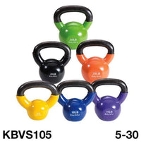 Load image into Gallery viewer, Body-Solid Vinyl Dipped Kettlebells 5-30lbs.
