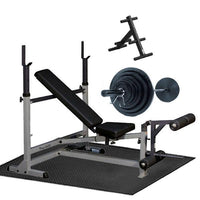 Load image into Gallery viewer, Body-Solid PowerCenter Package with 300lb. Weight Set
