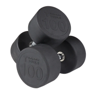 Load image into Gallery viewer, Body Solid 80-100lb Round Rubber Dumbbells SDPS900
