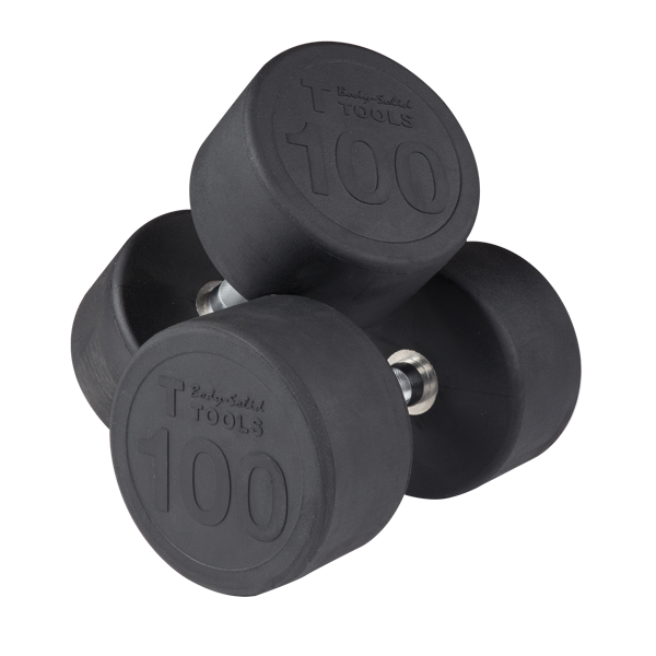 Body Solid Round Rubber Dumbbells SDP