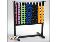 Load image into Gallery viewer, TROY VTX 43 Pair Vinyl Dumbbell Set with Rack
