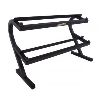 Powertec WB-DR16 Two-Tier Dumbbell Rack | FitnessFactoryOutlet