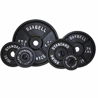 Load image into Gallery viewer, Olympic Weight Plate Set Black - 255lbs
