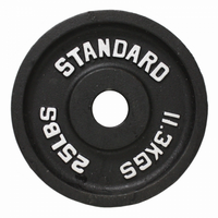 Load image into Gallery viewer, Olympic Weight Plate Set Black - 255lbs
