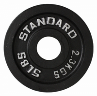 Load image into Gallery viewer, Olympic Weight Plate Set Black - 255lbs
