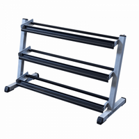 Load image into Gallery viewer, Body Solid GDR48 3 Tier Dumbbell Rackv

