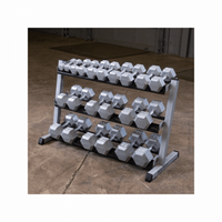 Load image into Gallery viewer, Body Solid GDR48 3 Tier Dumbbell Rack
