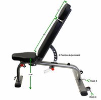 Load image into Gallery viewer, VTX Flat/Incline/Decline Adjustable Bench

