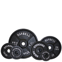 Load image into Gallery viewer, Olympic Weight Plate Set in Black - 455lbs
