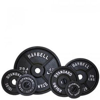 Load image into Gallery viewer, Olympic Weight Plate Set in Black - 455lbs
