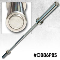 Load image into Gallery viewer, Body-Solid 7&#39; OB86PBS Power Bar - 1500lb Test (OB86PBS)
