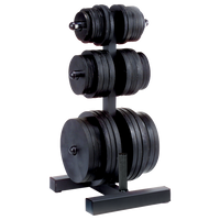 Load image into Gallery viewer, Body-Solid Olympic Plate Tree &amp; Bar Holder
