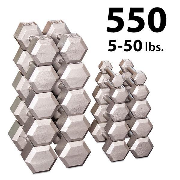 Body-Solid Hex Iron Dumbbell Sets (SDS)